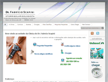 Tablet Screenshot of drfabricio.com
